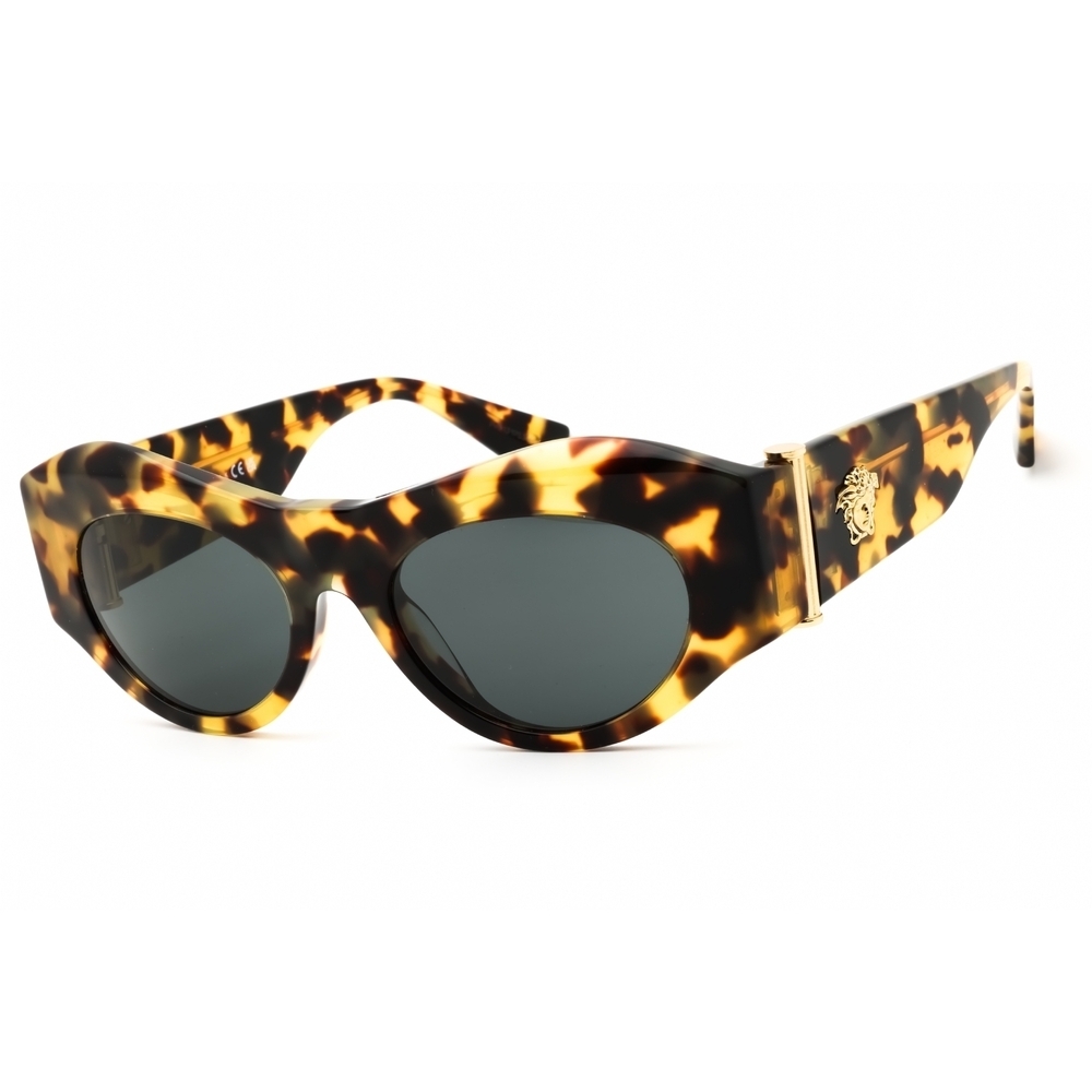 Versace VE4477U Sunglasses Yellow-Brown Tortoise Acetate Cat-Eye